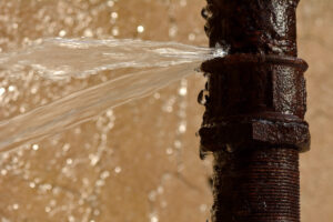 a burst pipe plumbing emergency in garland